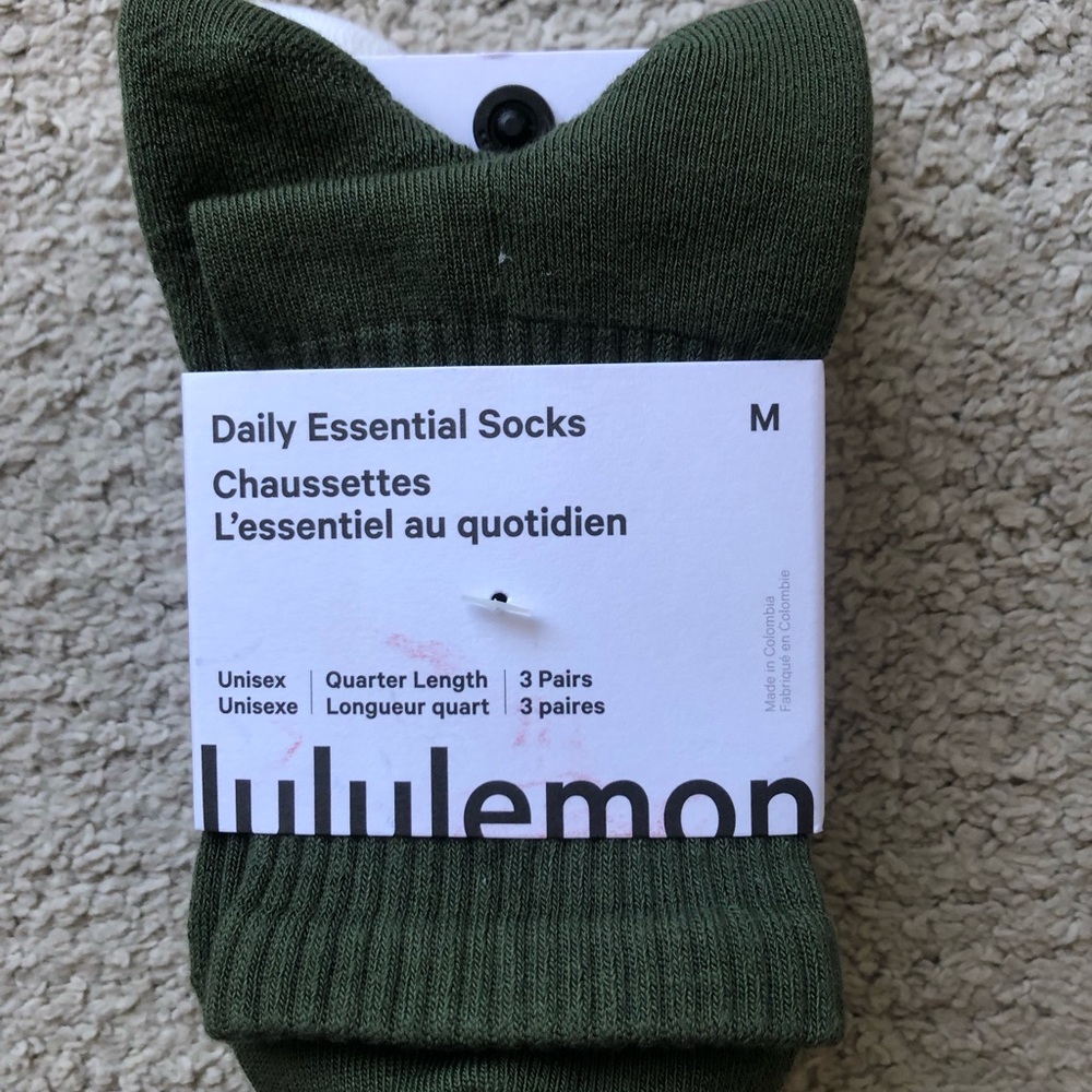 lululemon- Daily Essential Socks.3 Pack. NWT. - Picture 3 of 4